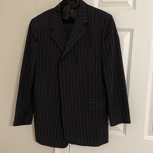 Maka Veli Branded - Mens Pinstriped 2 Piece Suit - Size 20
